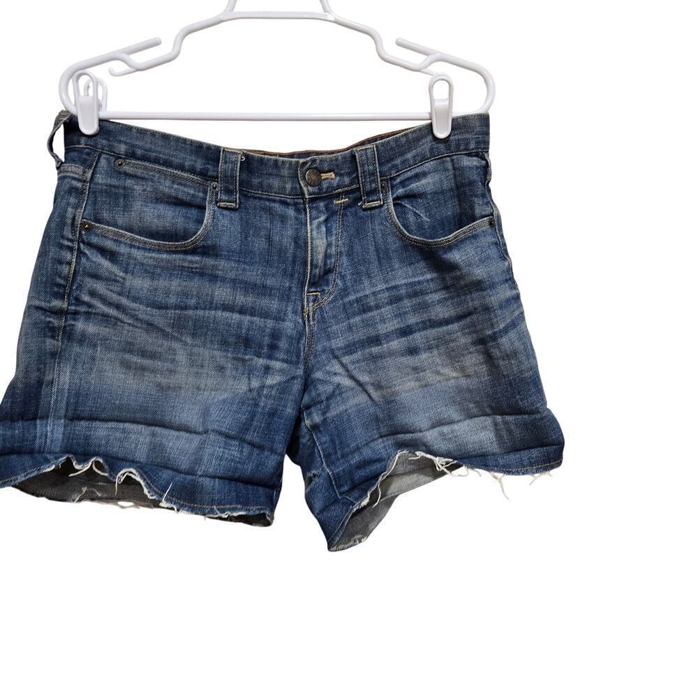 J.Crew Factory Distressed Raw Hem Denim Shorts Size 6
